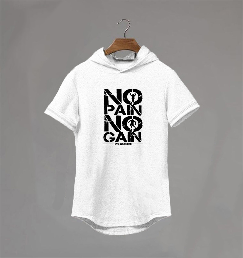 MỚI Áo thun thể thao có mũ trùm đầu tay ngắn thời trang mùa hè cho nam