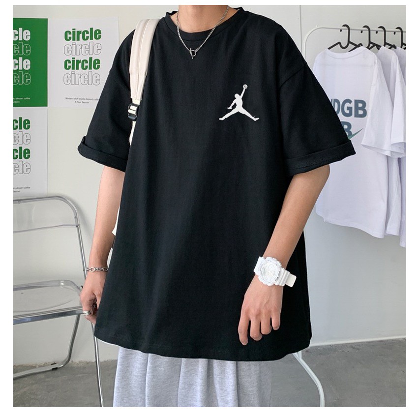 Áo Thun Nam Nữ Unisex Tay Lỡ Form Rộng Đẹp Giá Rẻ Cổ Tròn Màu Đen / Áo Phông Nam Nữ Unisex ATS01 | WebRaoVat - webraovat.net.vn