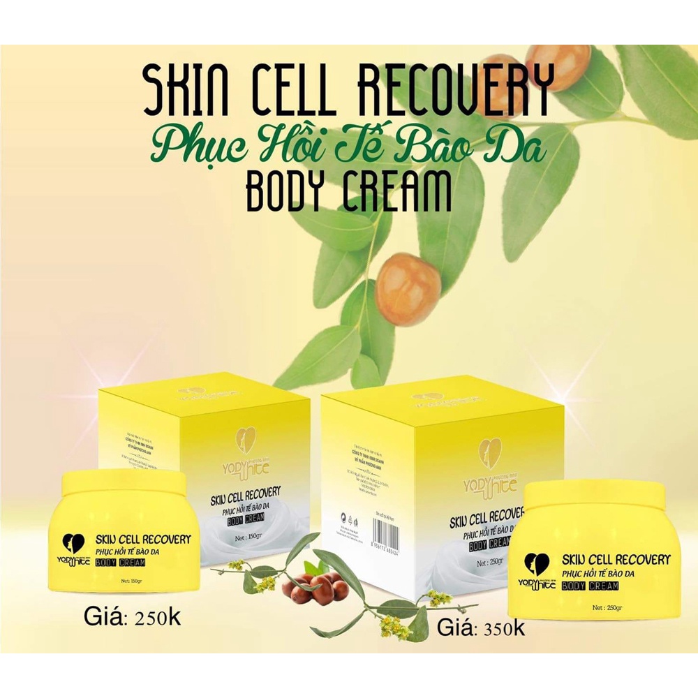 Kem body phục hồi tế bào da Yody White Phương Anh lọ to 250 gram - Skin Cell Recovery