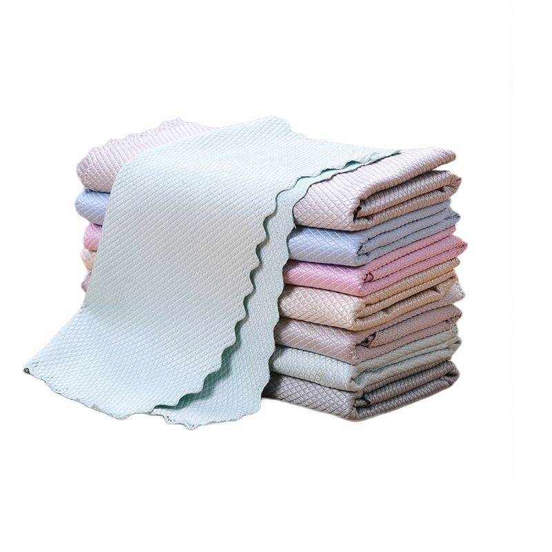 khăn lau đồ micro siêu mịn, không gây xước, không để lại bụi vải
