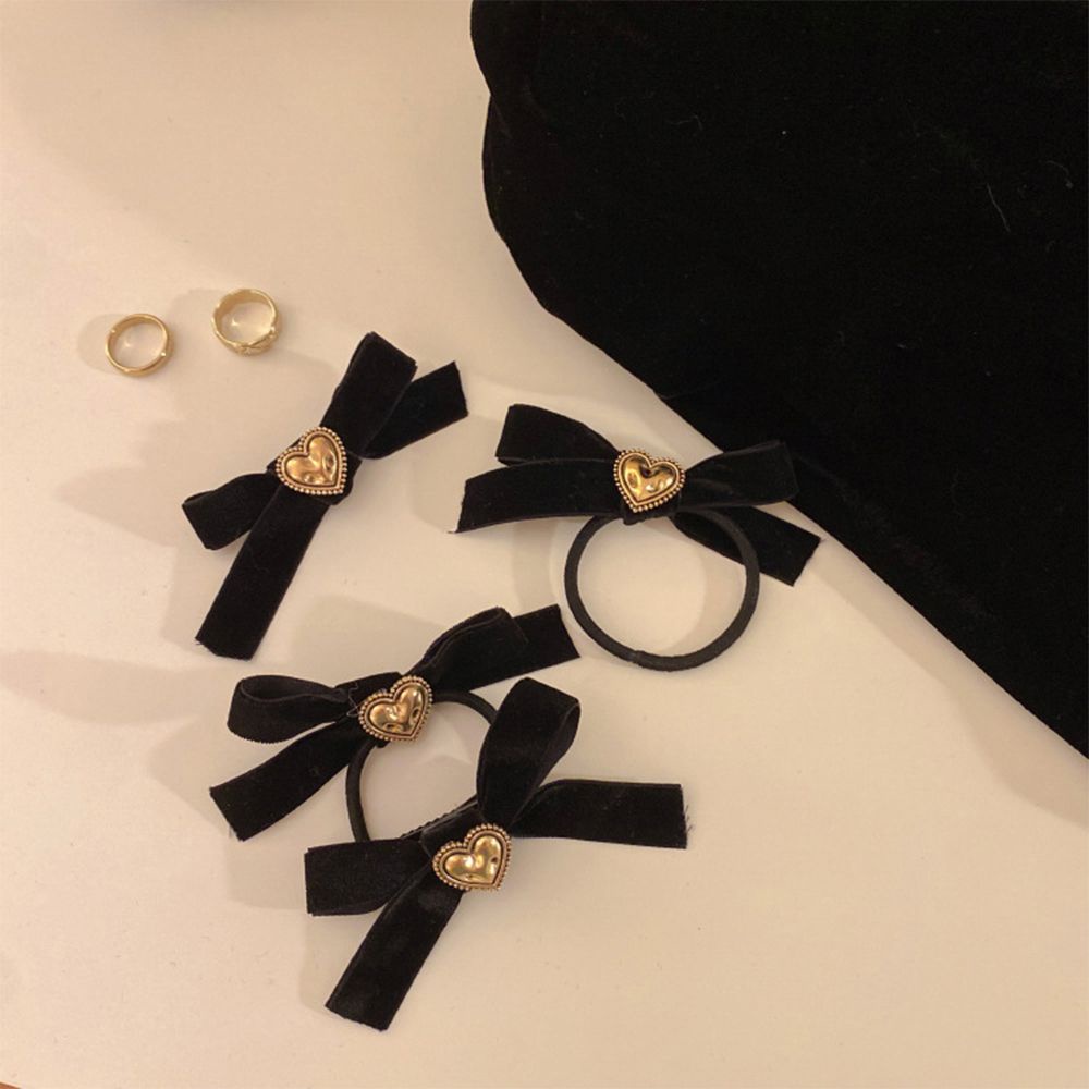 Dây buộc tóc thắt nơ màu sắc ngọt ngào phong cách Hàn Quốc cho nữ