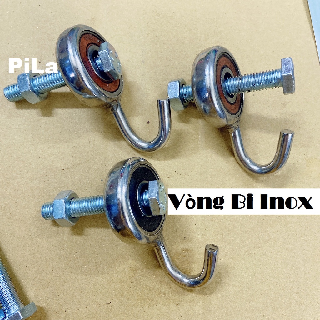 Combo Móc Vòng Bi Inox Gắn Võng