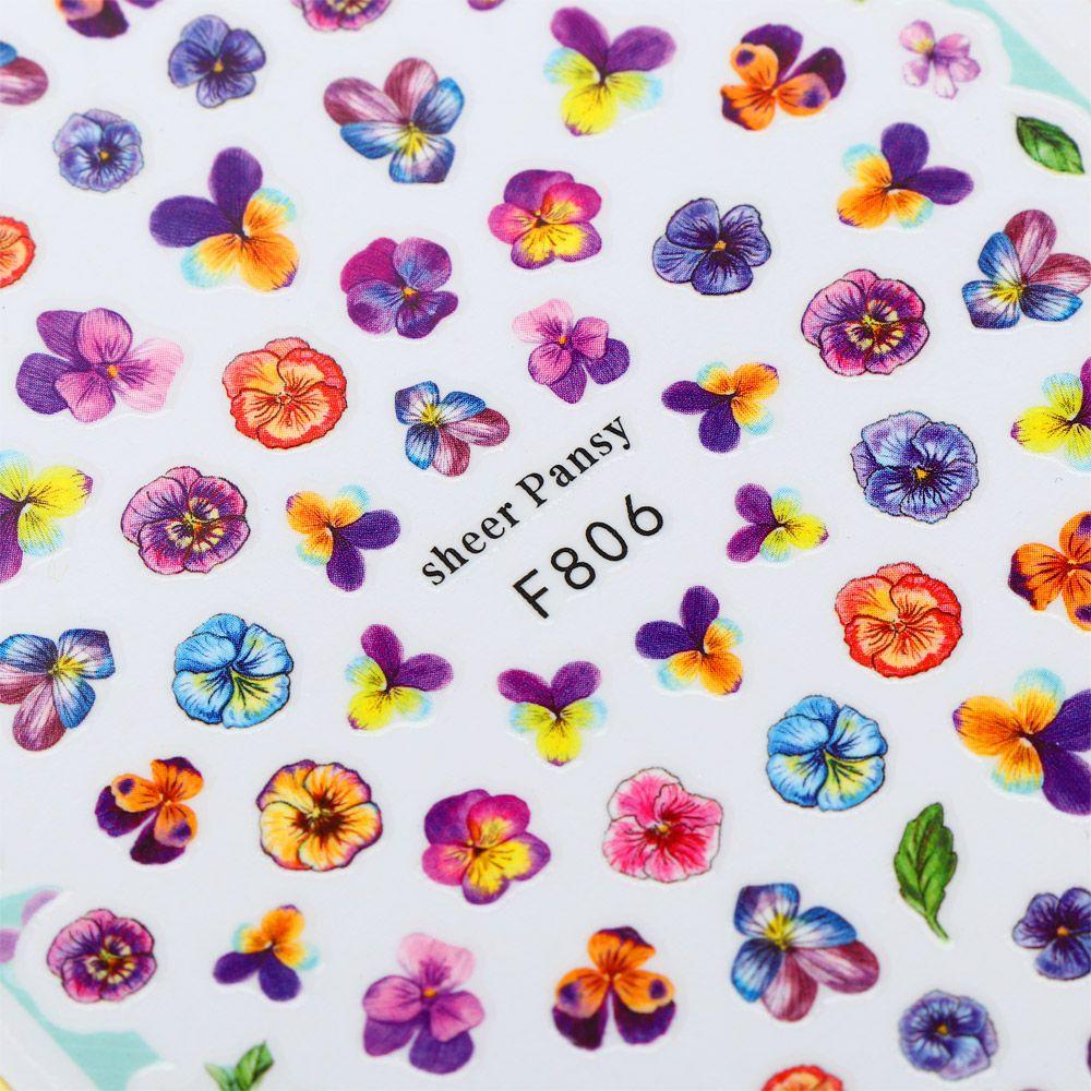 Miếng Dán Trang Trí Móng Tay Họa Tiết Bướm Phong Cách Giáng Sinh