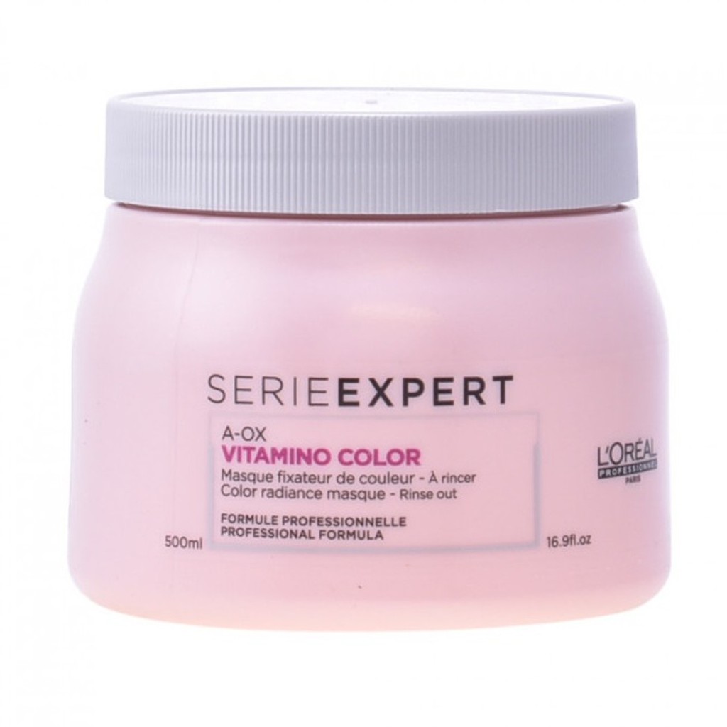 [Loreal Chính hãng] Dầu ủ tóc L'oreal Serie Expert Resveratrol Vitamino color masque phục hồi giữ màu nhuộm 500ml