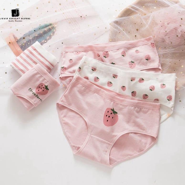 Quần Lót Cotton Nữ Hình Quả Dâu Siêu Xinh - LADY