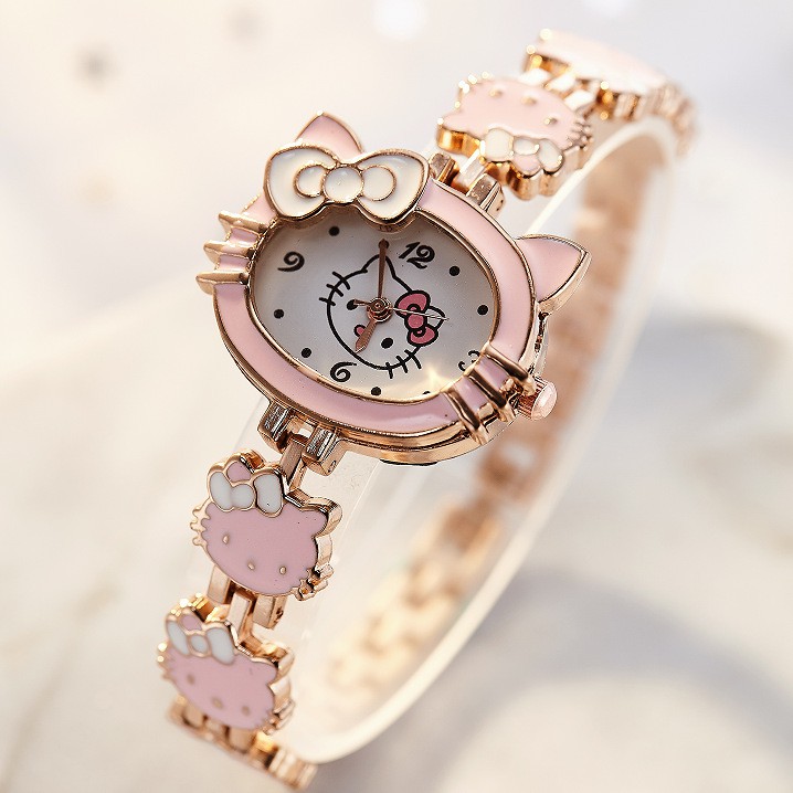 Đồng hồ Hello Kitty Đồng hồ trẻ em bé gái Đồng hồ trẻ em Đồng hồ đeo tay hoạt hình dễ thương