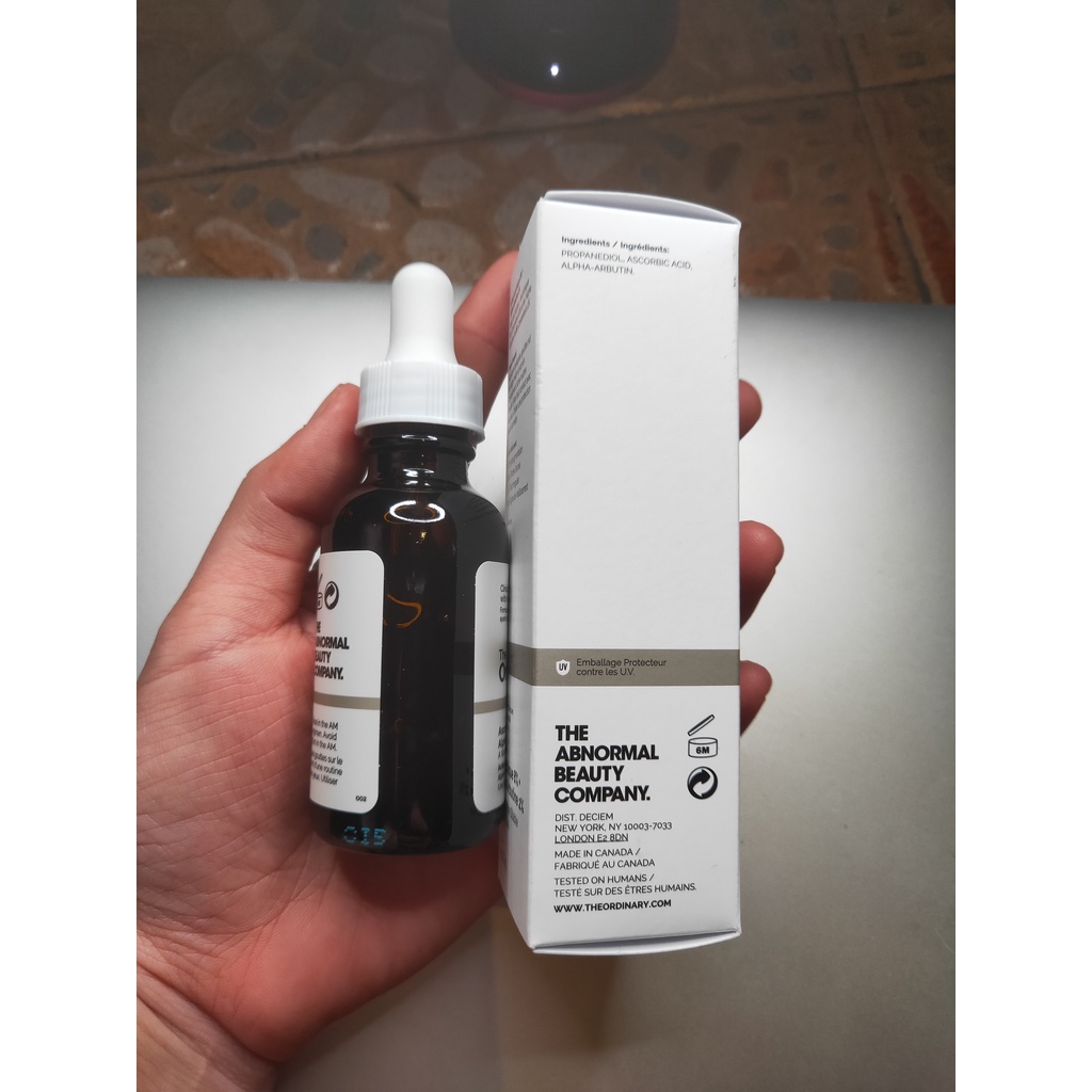Dung dịch chăm sóc da acid 8% + alpha arbutin 2% The Ordinary 30ml