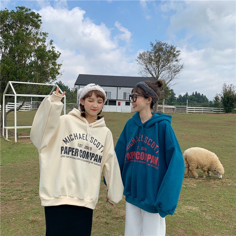 Áo Hoodie Form Rộng In Họa Tiết Thời Trang Xu Hướng Mới