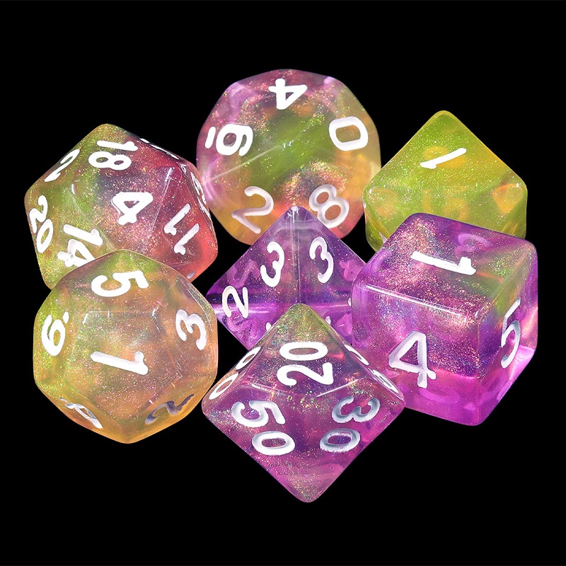 Dice DND RPG Tinh vân Xúc xắc Bộ dành cho Dungeons & Dragons D & D RPG Nhập vai Trò chơi nhập vai Bộ