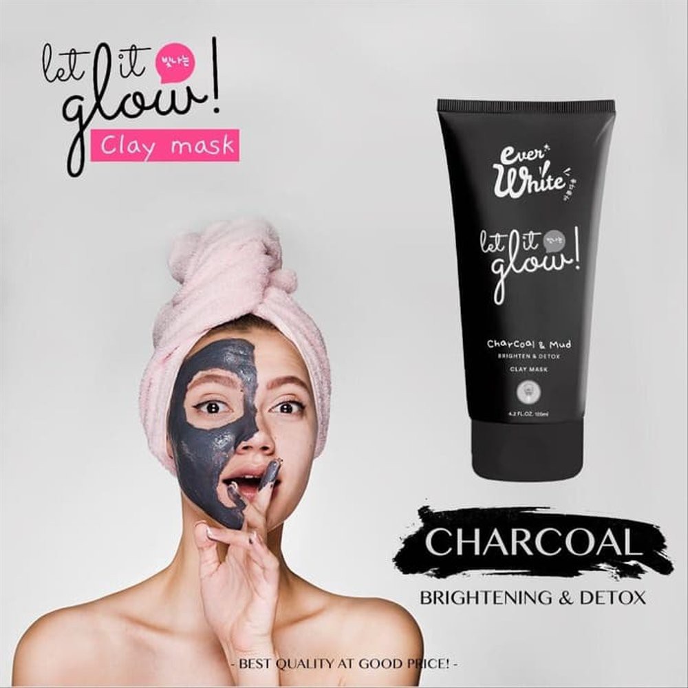 Ever White (hàng Mới Về) Mặt Nạ Đất Sét Than Tre Thu Nhỏ Lỗ Chân Lông Làm Sáng Da | BigBuy360 - bigbuy360.vn