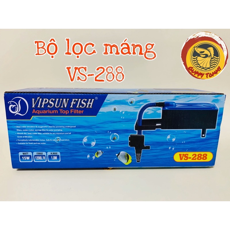 Bộ máng lọc nước VIPSUN VS-288 / VS-188 cho hồ cá cảnh