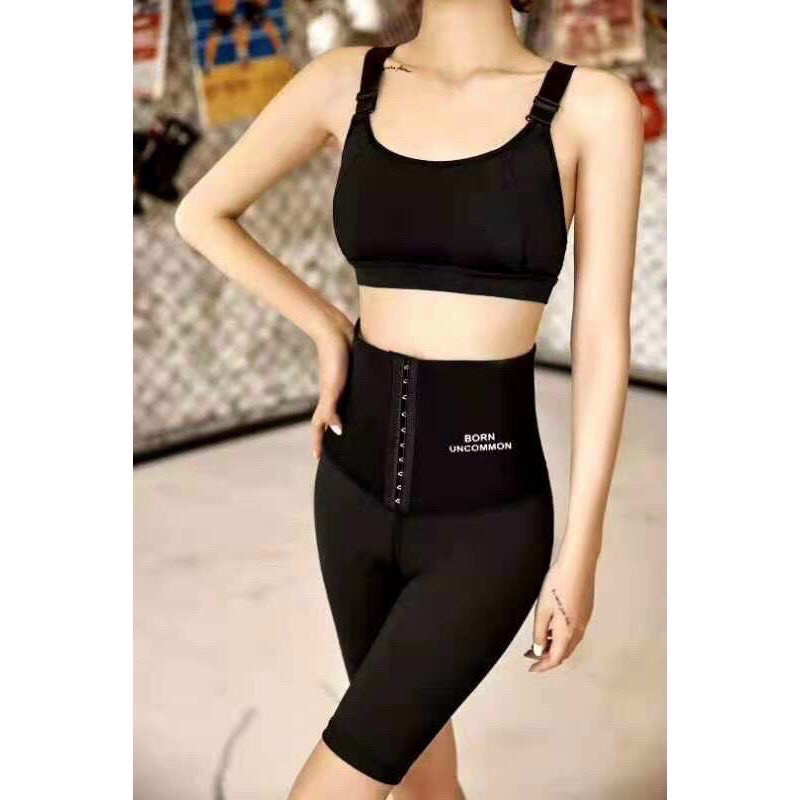 Quần Đổ Mồ Hôi Tan Mỡ Bụng Sinh Nhiệt Định Hình - Quần Tập Tan Mỡ Bụng Có Khuy Cài Ôm Siết Cơ Bụng | BigBuy360 - bigbuy360.vn