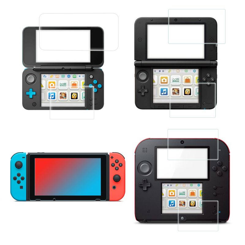 Set 5 Miếng Dán Bảo Vệ Màn Hình Cho Nintendo Switch 2ds New 2ds Ll New 3ds Xl