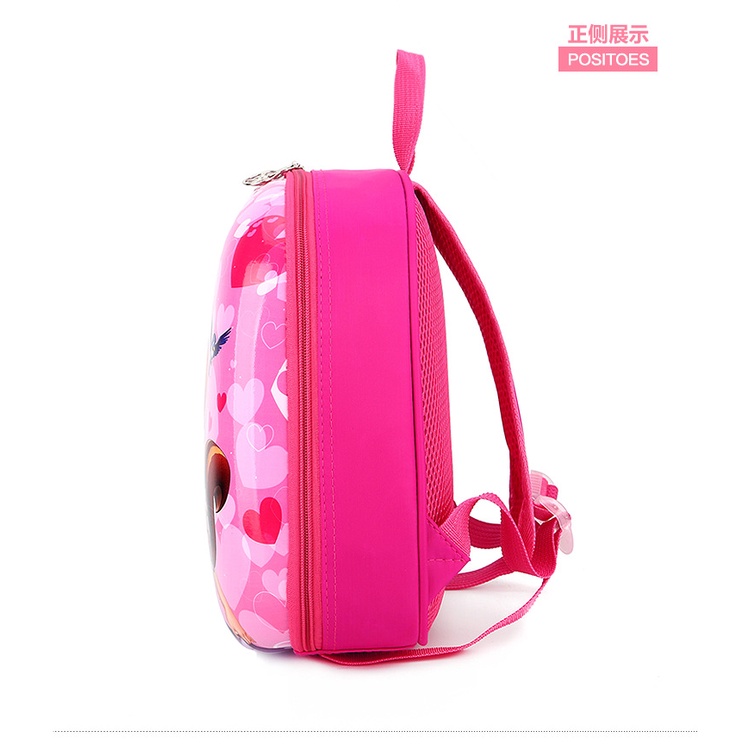 Balo mầm non cho bé gái hình công chúa dễ thương, cặp sách mẫu giáo hình 3d