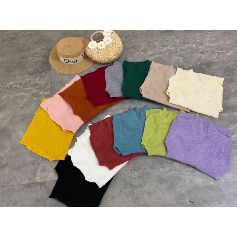 Áo len cổ cao 3p tay dài hàng đẹp loại 1