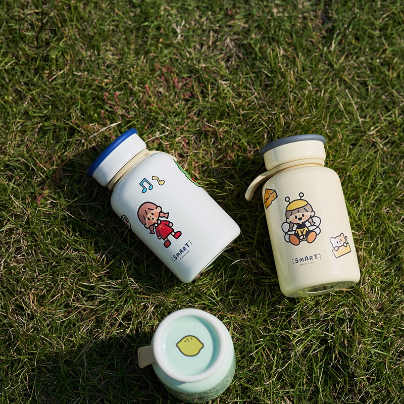Bình giữ nhiệt mini 330ml phong cách Hàn Quốc màu pastel dễ thương SY3006