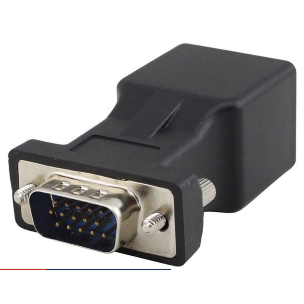 Đầu chuyển đổi VGA sang LAN CAT5 CAT6 RJ45