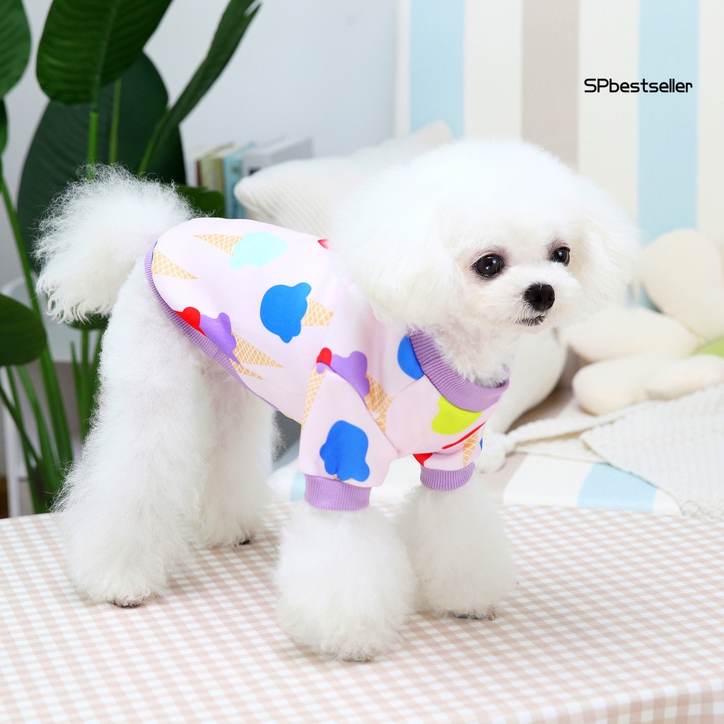 Áo nỉ mềm mại họa tiết hoạt hình dễ thương cho cún cưng