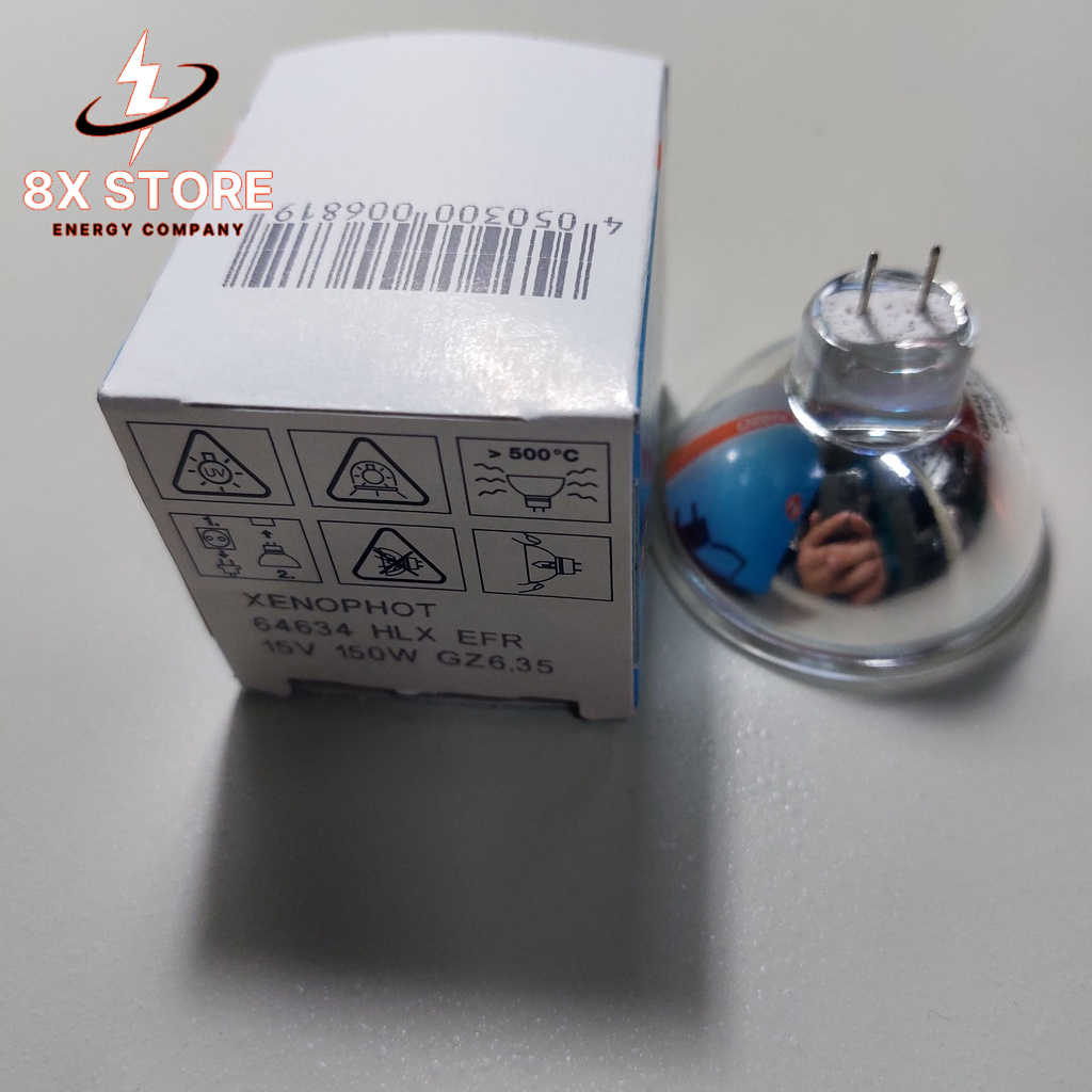 Bóng halogen chén Osram HLX 64634 15V 150W GZ6.35 Germany 50h