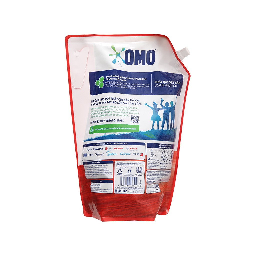 Nước giặt Omo Matic Cửa Trên 3.1KG