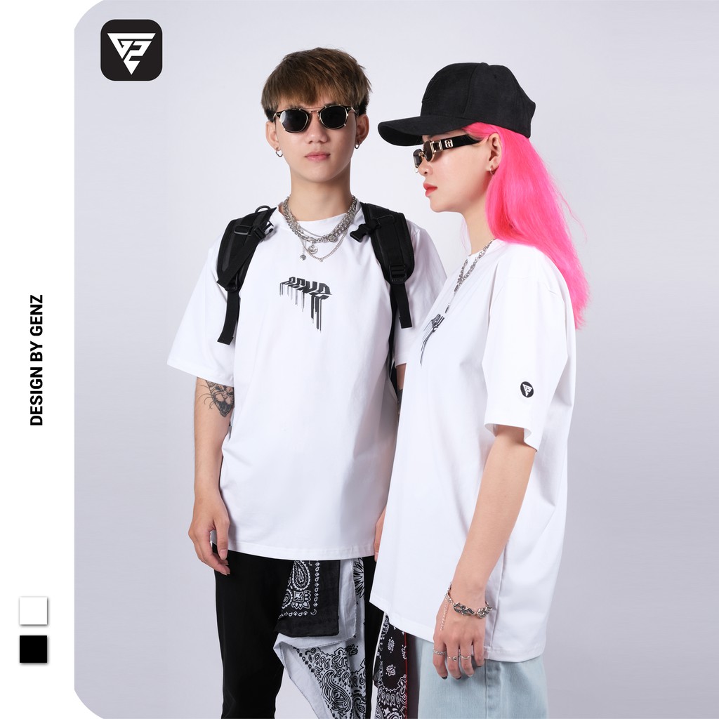Áo thun tay lỡ GENZ phông Unisex nam nữ Cotton oversize form rộng Glitch Tee | BigBuy360 - bigbuy360.vn