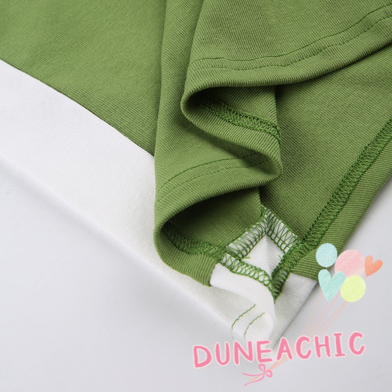 DUNEA Áo Hai Dây Màu Sắc Tương Phản Quyến Rũ Cho Nữ