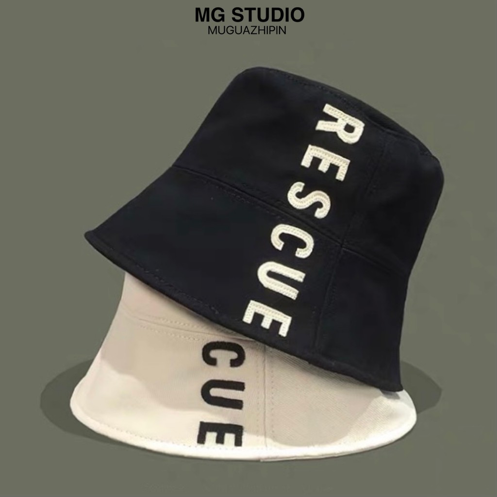 Mũ Tai Bèo Mg Studio Thêu Chữ Rescure Độc Đáo Thời Trang