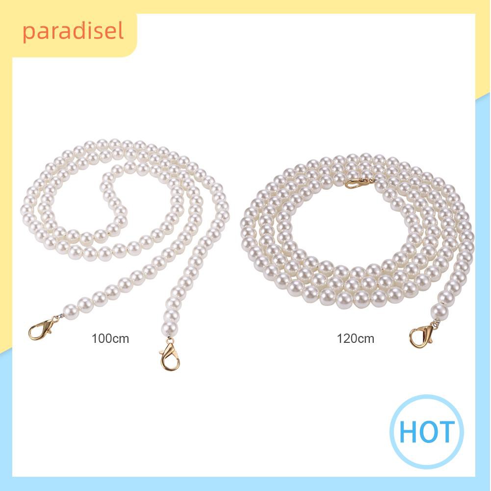 Dây Đeo Ngọc Trai Nhân Tạo Thời Trang Cho Nữ Gắn Túi Xách
