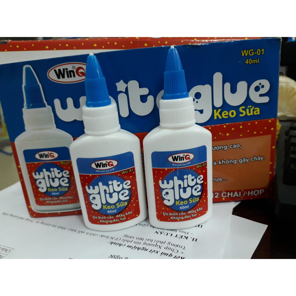 1 hộp keo sữa white glue loại 40ml