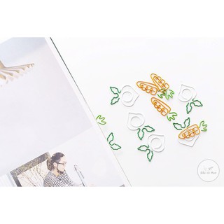 【C4】 KẸP GIẤY HÌNH CÀ RỐT, CỦ CẢI