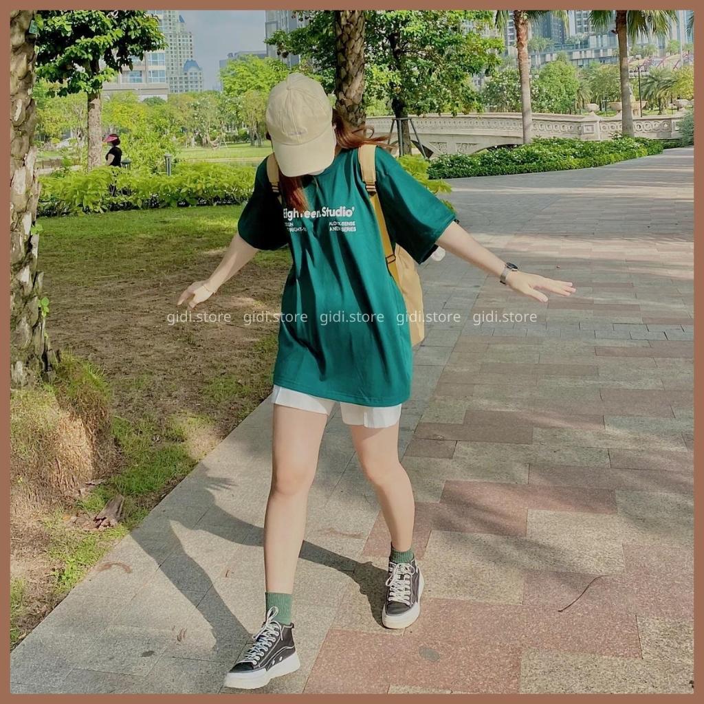 Áo phông Nam Nữ Unisex Eighteen tay lỡ vải thun tici mềm mịn thoáng mát không nhăn form rộng