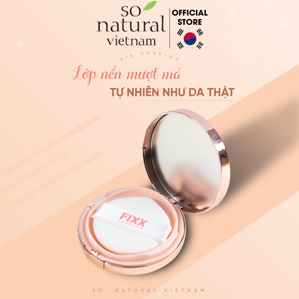 Phấn Nước Trang Điểm Lâu Trôi Glow Fixx Cushion SPF50+ / PA++++ So Natural Hàn Quốc