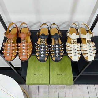 Sandal rọ đan đính đá