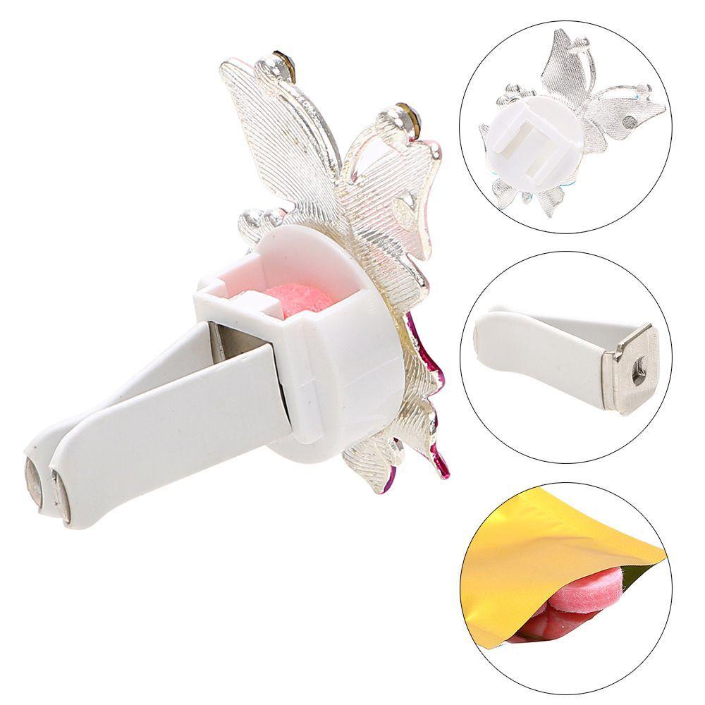 Kẹp Khuếch Tán Nước Hoa Hình Bướm Tự Nhiên Gắn Điều Hòa Xe Hơi