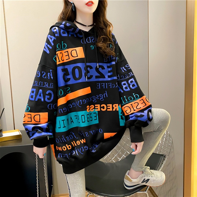 Áo hoodie dáng rộng dài thời trang cá tính | BigBuy360 - bigbuy360.vn