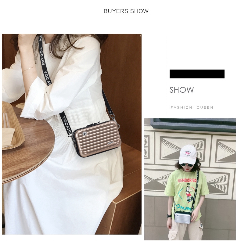 Túi đeo chéo hình vali mini thời trang cá tính dành cho nữ