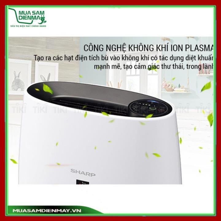 Máy tạo ion lọc không khí mini văn phòng gia đình Sharp FP-J30E-B Màng lọc Hepa Chế độ Haze công nghệ Ion Plasma