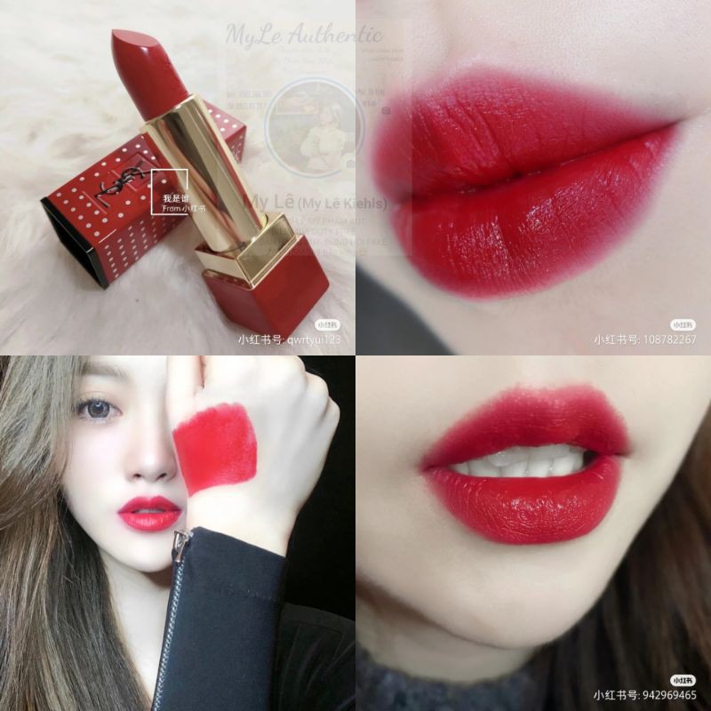 [01]SON YSL ROUGE PUR COUTURE 01 ĐỎ TƯƠI