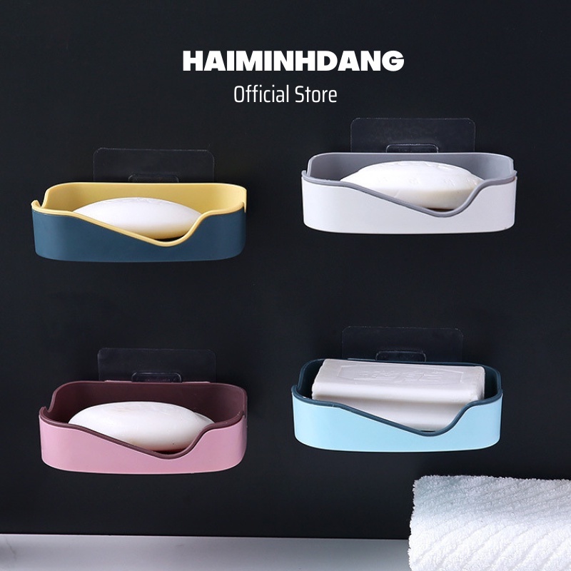 Khay Để Xà Bông 2 Lớp Trang Nhã,Khay Để Xà Bông Nhựa PP Thiết Kế Luôn Khô Ráo, Sạch Sẽ