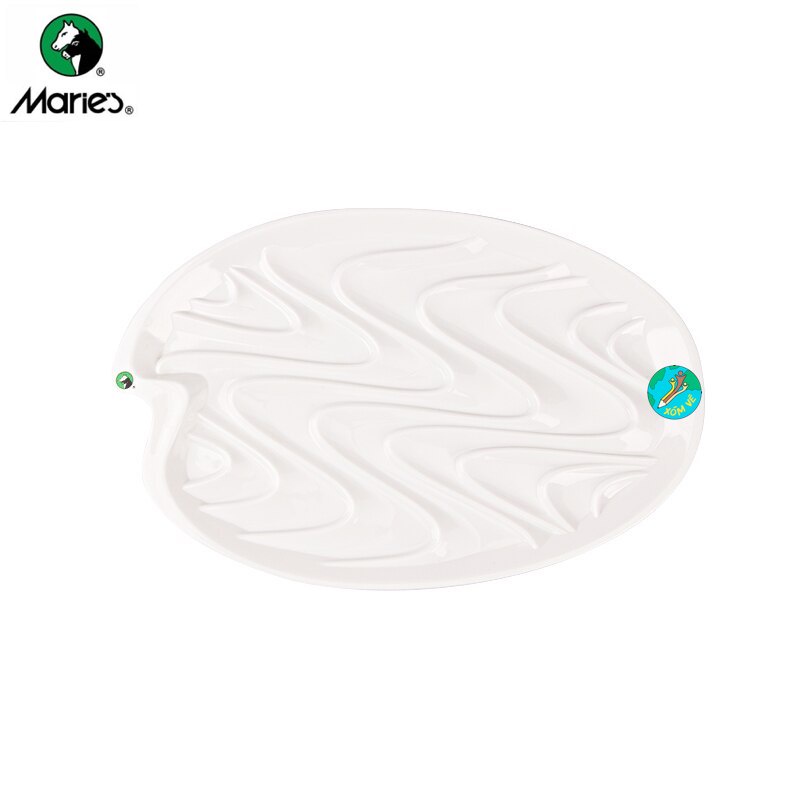 [XÓM VẼ] Khay pha màu nhựa CAO CẤP chống ố Maries hình oval - H027