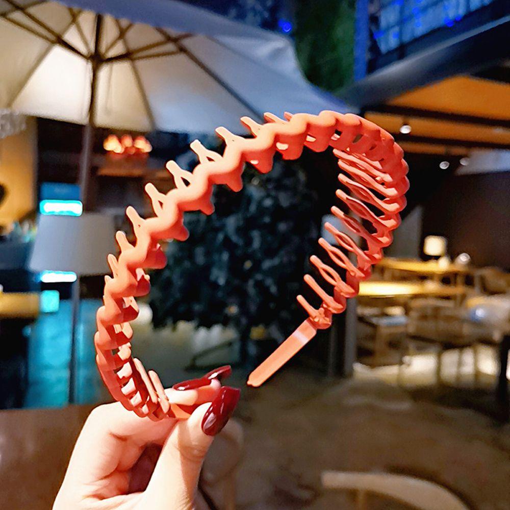 ANEMONE Băng Đô Cài Tóc Bằng Nhựa Màu Đất Thời Trang Cổ Điển Cho Bé Gái