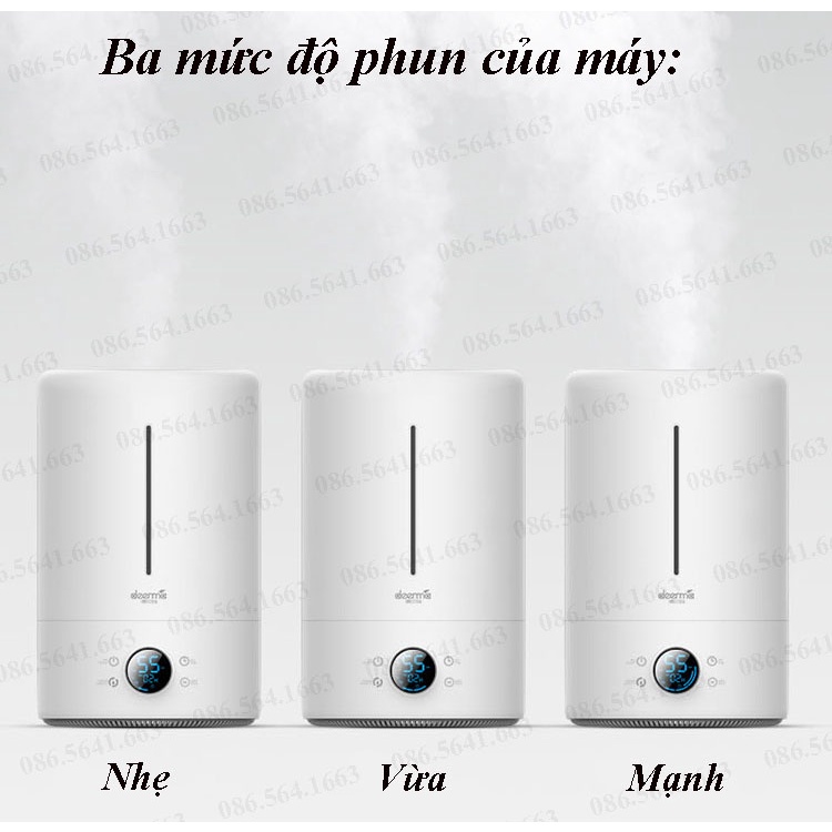 Máy Phun Sương Tạo Độ Ẩm - Máy Khuếch Tán Tinh Dầu Thơm Công Suất 25W Dung Tích 5 Lít - BH 6 Tháng