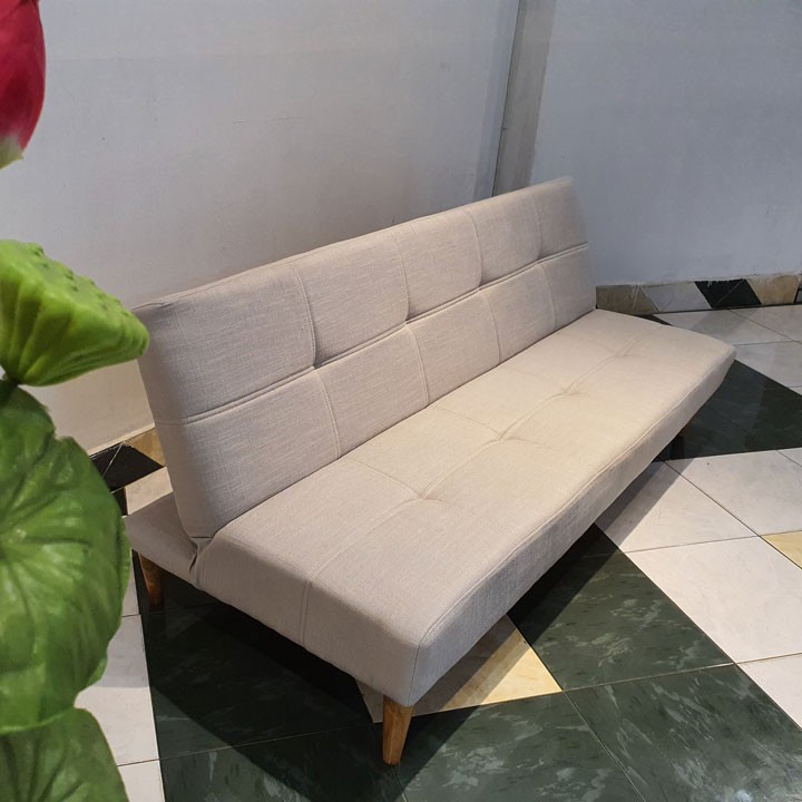 Sofa Giường - Sofa Bed bọc vải màu xám trắng