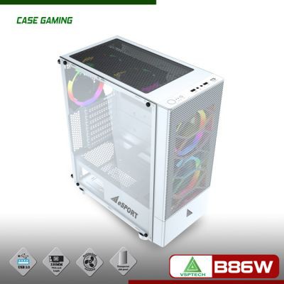 Vỏ CASE VSP Gaming Mặt Lưới B86W (W | WebRaoVat - webraovat.net.vn