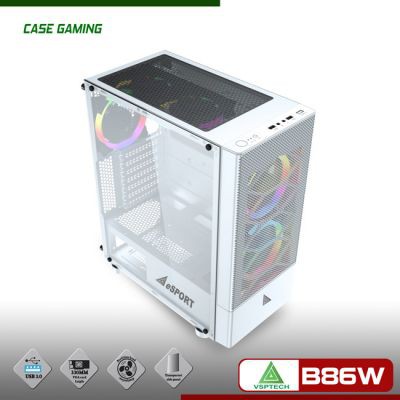 Vỏ CASE VSP Gaming Mặt Lưới B86W (W | BigBuy360 - bigbuy360.vn