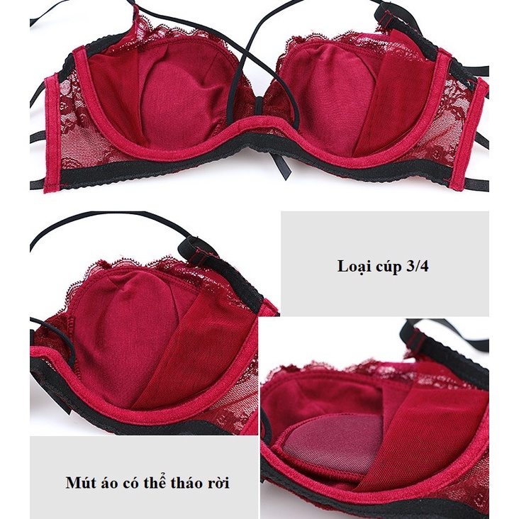 Bộ đồ lót nữ ren gợi cảm cao cấp, trẻ trung (MS 07009) Anna Shop