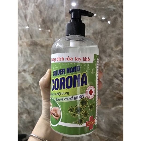 Nước rửa tay khô kháng khuẩn ngừa vi rút làm sạch không cần rửa nước 500ml