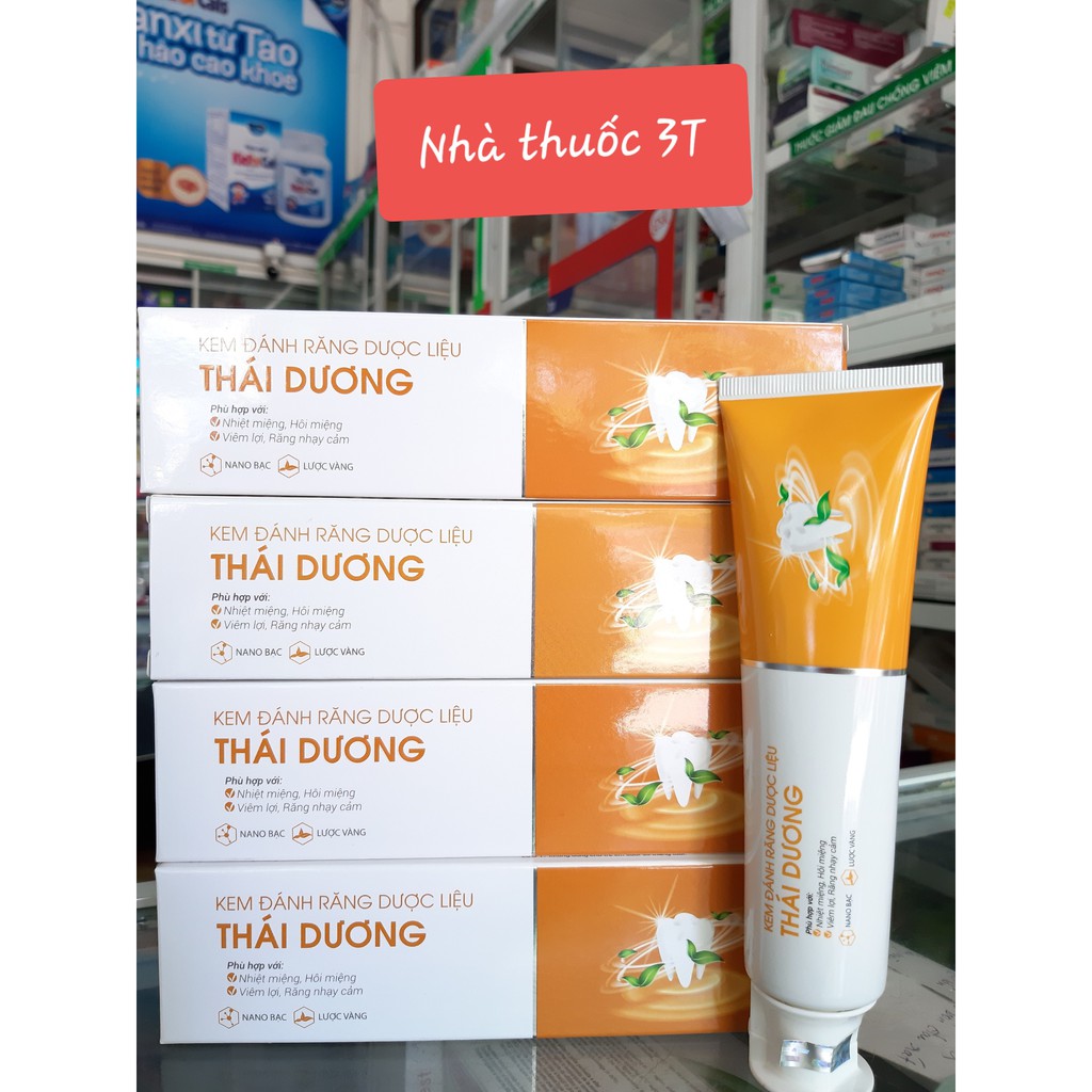 Kem đánh răng Thái Dương, hạn chế viêm lợi, nhiệt miệng, hôi miệng.