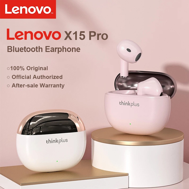 Lenovo X15 Pro Tai nghe bluetooth không dây TWS kèm micro Điều khiển kép giảm tiếng ồn trong 6 giờ