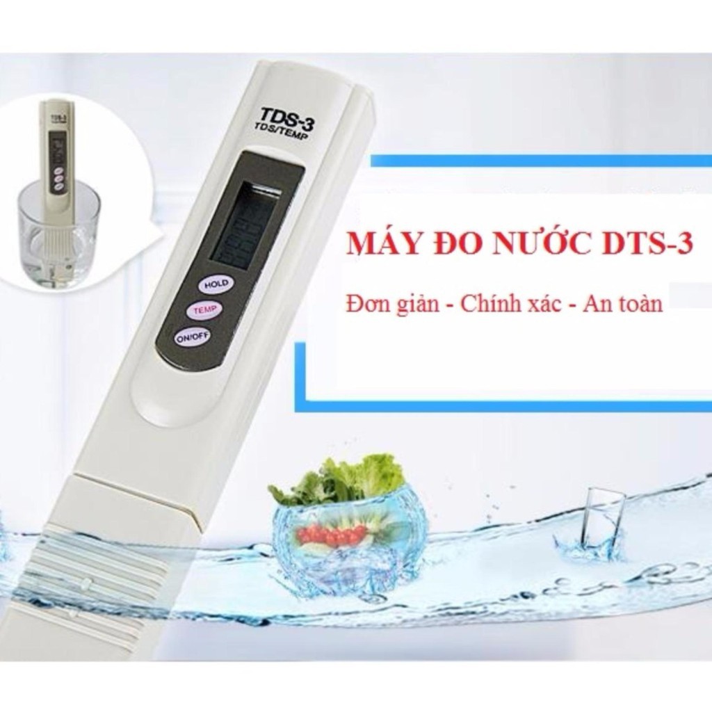 ✔️ Giá rẻ hủy diệt ⭐  Máy kiểm tra phân tích chất lượng nước, Máy đo kiểm chất lượng nước TDS-3  ⭐ LỖI 1 ĐỔI 1